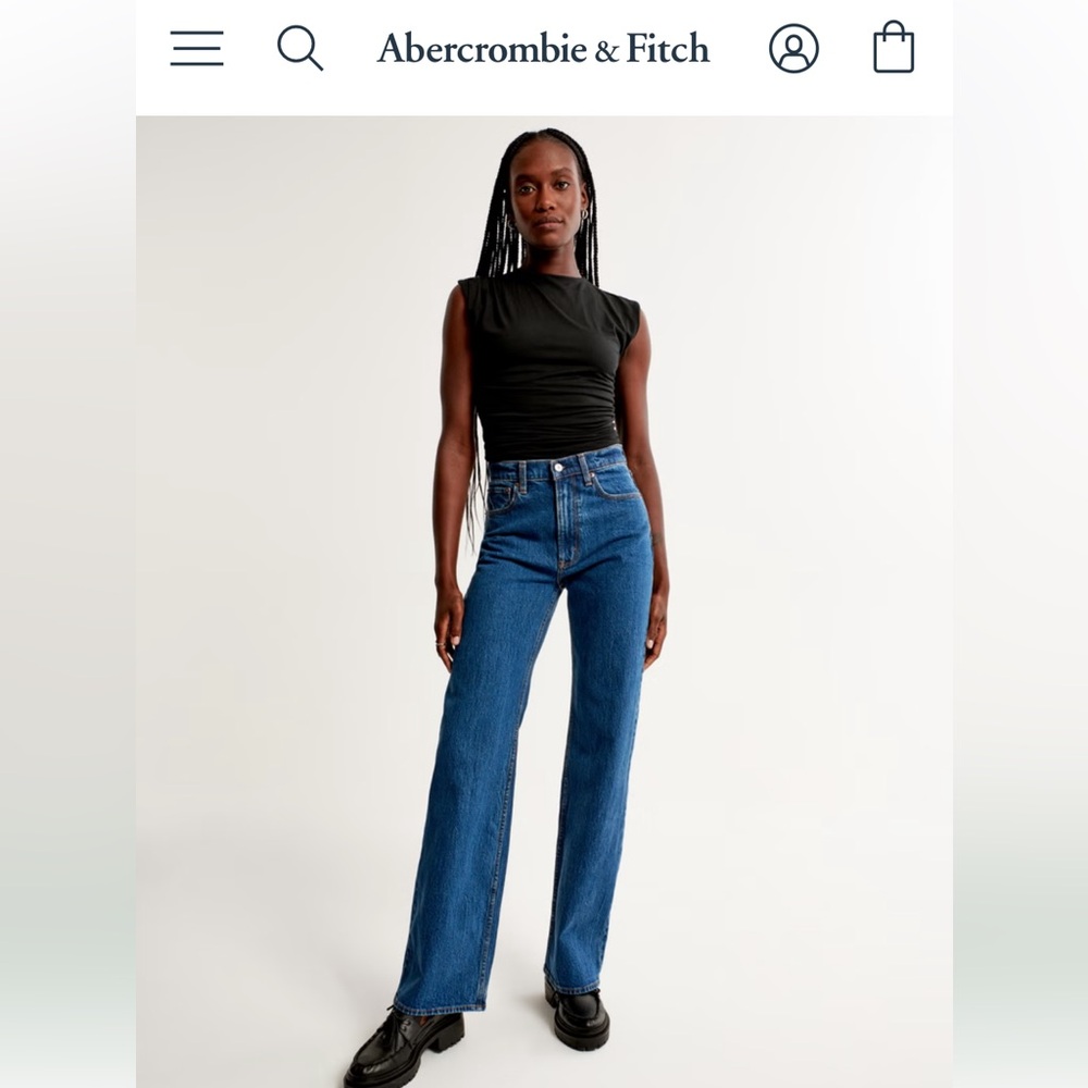 Abercrombie 28 Regular Curve Love 90s Relaxed Jean